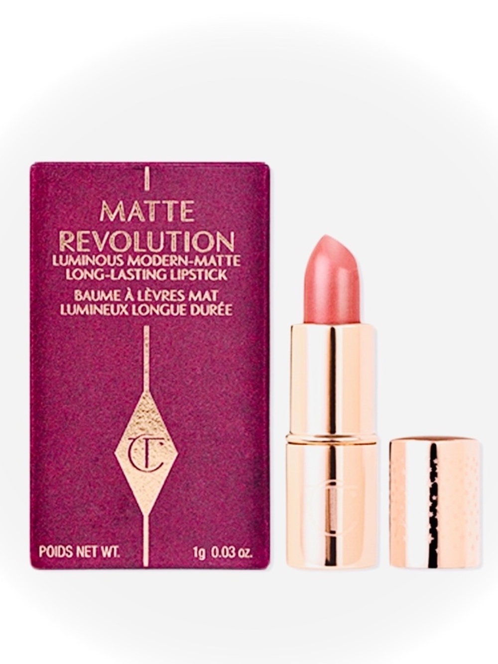 CHARLOTTE TILBURY Pillow Talk Travel Lipstick, NWOB (RDBIN)